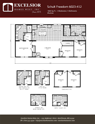 Schult Freedom 412 Modular Manufactured Modular Home Floor Plans Modular Bathroom Floor Plans