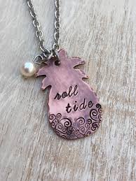 The company had opportunities to gain new business, but needed to quickly acquire new presses and automation equipment to meet customer needs. Roll Tide Pineapple Alabama Necklace Hand Stamped Copper With Etsy