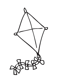 Flying A Kite Coloring Pages Find Coloring Coloring Pages Color Kite