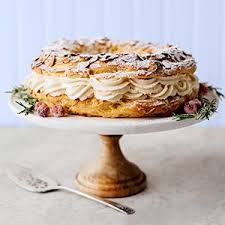 This delicious hazelnut praliné based cake was created in 1910 by pastry chef louis durand for the famous bicycle race between paris and bres. Paris Brest Cake Recipe Cakes Cheesecakes Hannaford French Baking Desserts French Pastries