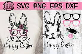 Free Free Easter Bunny With Glasses Svg