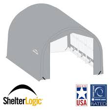 Baurecht, preise, fotos, prospekte, 3d konfigurator für einzel & doppelcarport, bausatz. Shelterlogic Sheltertech 10 Year 14 5 Oz Pe Round Fabric Carport Shelter At Menards