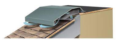 The shadow ridge cap is one layer of fiberglass shingle, so it is very flat looking. Hi Perf Ridge Vent Sloped Roof Meets Flat Roofed
