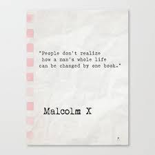 Malcolm X Quote About Books Canvas Print By Wildpaperzero Society6 Malcolm X Quotes Malcolm X Words