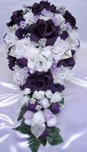 The general guidelines for making the bouquet hold true. Wedding Bouquet 17 Piece Bridal Bouquet Set Purple Silver Etsy In 2021 Purple Wedding Flowers Flower Bouquet Wedding Diy Wedding Flowers
