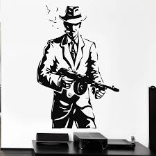 Home » cool wallpapers » really cool gun gangster wallpapers. Free Shipping Diy Wallpaper Gangster Hat Gun Weapons Tommy Gun Vinyl Wall Decal Home Decor Art Mural Removable Wall Stickers Wall Stickers Aliexpress