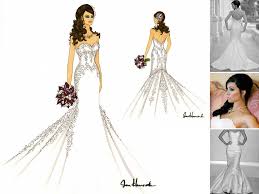 Lace, lace and more lace! My Fashion Wedding Gown Wedding Dress Design Drawing