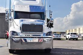 Headlight Freightliner Columbia Chrome Projector Pair Diver Side Passenger Side Freightliner Freightliner Trucks Trucks