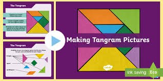 A fun way to work problem solving and visual spatial skills. Tangram Pictures Powerpoint