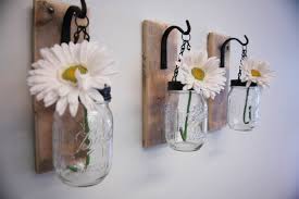 Individual Hanging Mason Jar Wall Decor Farmhouse Style Etsy Mason Jar Decorations Mason Jar Accessories Mason Jar Wall Decor