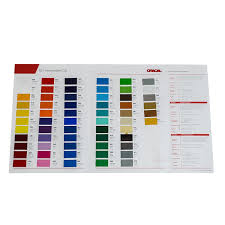 Oracal 651 Intermediate Color Chart