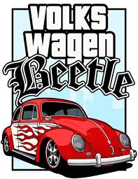 Vw Kafer La Style Poster Vw Art Vw Beetles Volkswagen