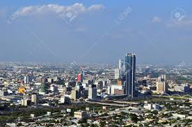The name of this city comes from the catholic saint catherine of alexandria. City Of Monterrey By Day With Red Building And Rio Santa Catarina Stock Photo Picture And Royalty Free Image Image 82535983