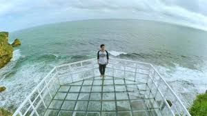 Pantai Teras Kaca Tempat Wisata Di Jogja Dengan Lanskap Instagramable Tribun Travel