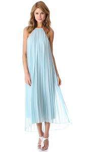 Tibi Soft Blue Accordion Pleated Trapeze Chiffon Dress Chiffon Dress Silk Chiffon Dress Fancy Dresses
