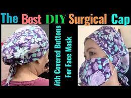 187 How To Make Scrub Cap With Adjustable Ties No Elastic Surgical Cap Step By Step Easytutorial Youtube In 2021 Surgical Caps Scrub Caps Scrub Caps Pattern