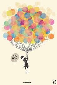 Bye Bye Balloon Illustration Art Illustration Art