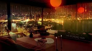 Browse 7,794 woman in living room at night stock photos and images available, or start a new search to explore more stock photos and images. Cozy Ambience Living Room Rain On Window Night View Ambient Noise For Relaxation Sleep Youtube