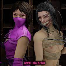 3d 3d (artwork) blender blender (software) cg female female only  mileena model model release mortal kombat mortal kombat 11 tarkatan  xzcrystal3d 
