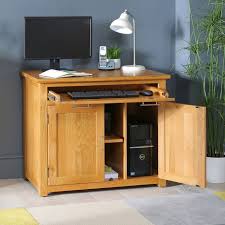 All these great desks, including your own can look smooth and clean for your guests and. London Solid Oak Hideaway Home Office Computer Desk The Furniture Market