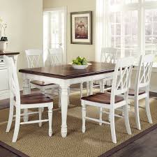 Giulia 7 Piece Dining Set Farmhouse Dining Kitchen Table Wood Rectangular Dining Table