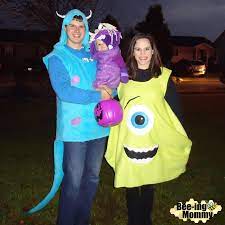 Yesterday i posted a little cuteness on my instagram , and my dm's and boo costume from monsters inc.: Monster S Inc Family Costume Mike Sully Boo