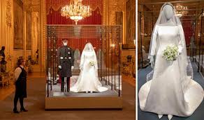 Markle appeared to bear this responsibility with ease when she arrived at st. Meghan Markle Wedding Dress Royal Wedding Exhibition Where Can You See Meghan S Dress Royal News Express Co Uk