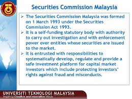 The securities commission malaysia, abbreviated sc, a statutory body entrusted with the responsibility of regulating and systematically developing the capital markets in malaysia. Overview Of Accounting Ppt Download