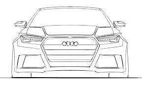 Sketch A Day 007 Tut Front008 Car Drawings Car Front Simple Car Drawing