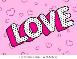 Love Word On Light Pink Seamless Background Cute Rose Vector Background In Lol Doll Style White Text W Fondos De Papel Imagenes Para Estados Laminas Vintage