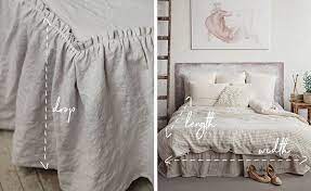 An inexpensive addition to your bedroom décor bed skirts can complete a look or it has corner and middle pleats that create a crisp look for modern interiors, covering the box spring and concealing any stored items. How To Measure For A Bed Skirt Magiclinen