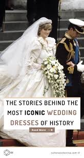 The Stories Behind The Most Iconic Wedding Dresses In History Weddings History Weddingdress Princess Diana Wedding Diana Wedding Dress Royal Wedding Dress