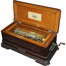 Late 19th C Swiss Cylinder Music Box By Mermod Freres Ideal Piccolo Model Music Box Vintage Music Box Cylinder