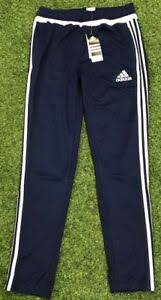 Details About New Adidas Tiro 15 Youth Training Pants Climacool S21725 Navy White Yxl