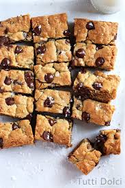 Chocolate Chip Nutella Cookie Bars Tutti Dolci Recipe Nutella Cookies Nutella Easy Baking Recipes