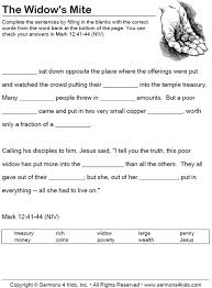 Color through the old testament. The Widows Offering Coloring Pages