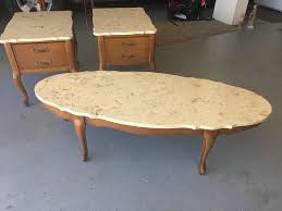 Antique Marble Top Coffee Table And 2 End Tables In 2020 Marble Top Coffee Table Coffee Table End Tables