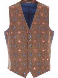 They say the earth laughs in flowers. Men S Vest 100 Cotton Floral Pattern Rosi Collection