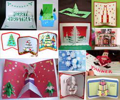 A collection of 15 amazing yet simple christmas card craft ideas for kids from toddler to teen! 30 Pop Up Christmas Cards Hative