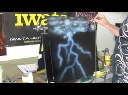 Lightning Air Brush Painting Airbrush Art Airbrush Designs