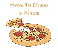 Learn how to draw a pizza slice for kids step by step. How To Draw A Pizza Easy How To Draw Easy