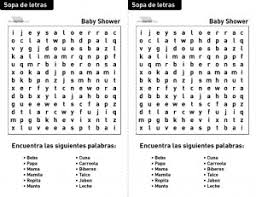 Cuando se prepara una fiesta de baby shower , nos viene a la mente algo muy interesante para entretener a los amigos invitados, y son los j. Sopa De Letras Baby Shower Para Imprimir En Pdf 2021