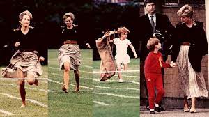 30 years ago today - Princess Diana runs at Prince Harry's school race -  YouTube