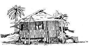 This is the easiest drawing instruction for this fruit you will ever read. Clipart Nipa Hut Drawing 2405929 Png Images Pngio