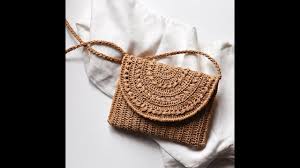 Tigisi Orgu Cantalar Hasir Rafya Kagit Ve Jut Iplerle Orulmus Canta Modelleri Crochet Bags Youtube Cantalar Orgu Canta