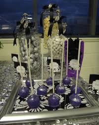 Black And White Birthday Party Ideas Purple Black White And Silver Birthday Party Ideas Photo 1 Of 16 Catch My Party 60th Birthday Party 17th Birthday Ideas 50th Birthday Surprise