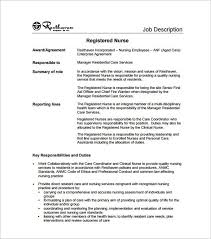 Writing a great registered nurse cover letter is an important step in your job search journey. Registered Nurse Job Description Template 8 Free Word Pdf Format Download Free Premium Templates