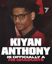 Kiyan Anthony is officially a High School graduate … 👨🏽‍🎓