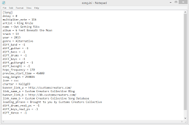 How To Get A Proper Song Ini Custom Song Troubleshooting