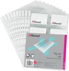 Business cards 24 is respond in due order regarding your shopping issue. Beautiful Rexel Nyrex Business Card Pockets For 20 Cards A4 Clear 10 Pack Office Products Discount Store Www Misrtalateen Com